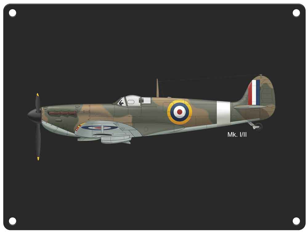 Spitfire Metal Sign (150x200)