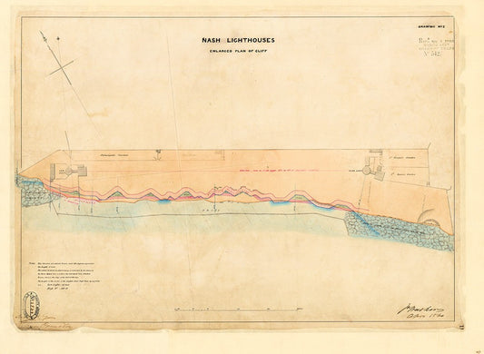 Nash Point Plan of Cliff 1534