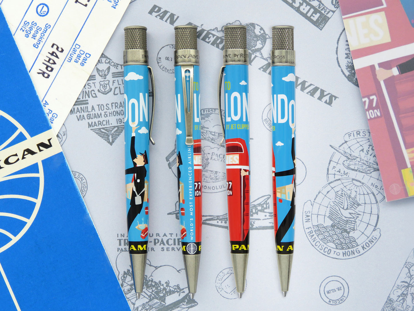 Retro 51 Tornado Rollerball Pen - Pan Am® - London Poster Rollerball